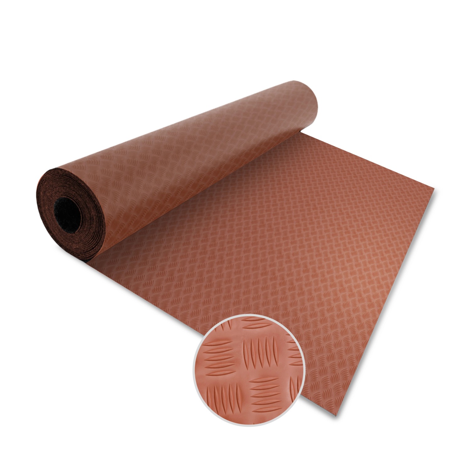 KARAT PVC-Bodenbelag Meterware Diamond Cut 2 mm Stärke Terracotta 120 x 900 günstig online kaufen