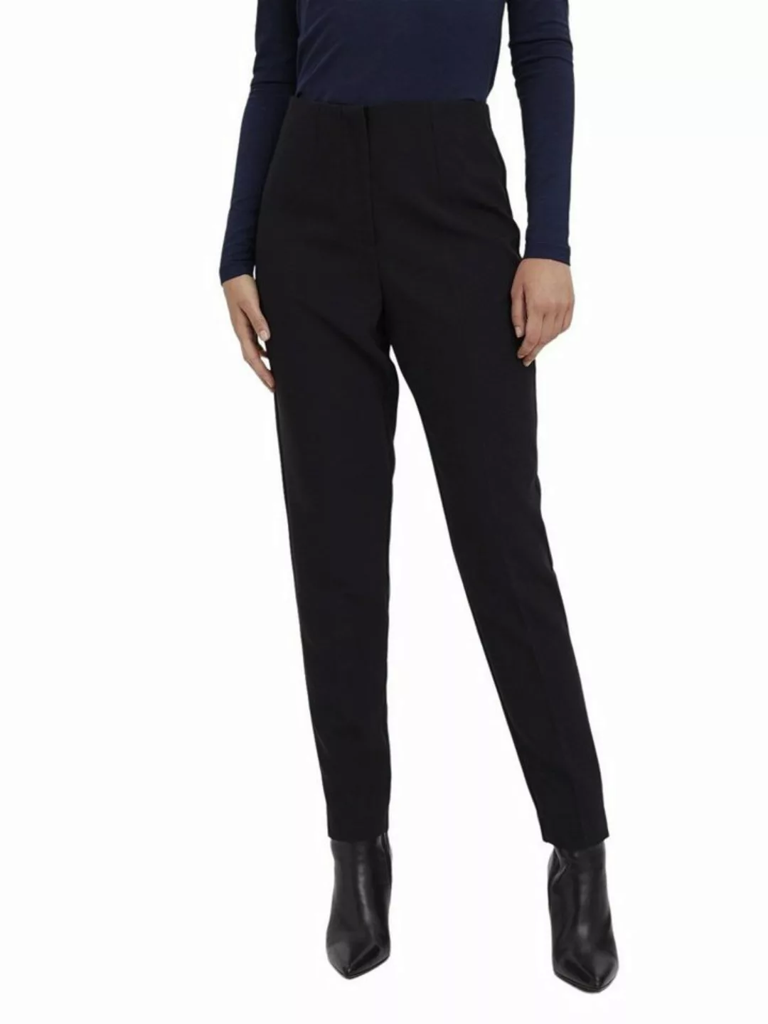 Vero Moda Damen Tapered Hose VMSANDY XS S M L XL Schwarz Braun Stretch günstig online kaufen