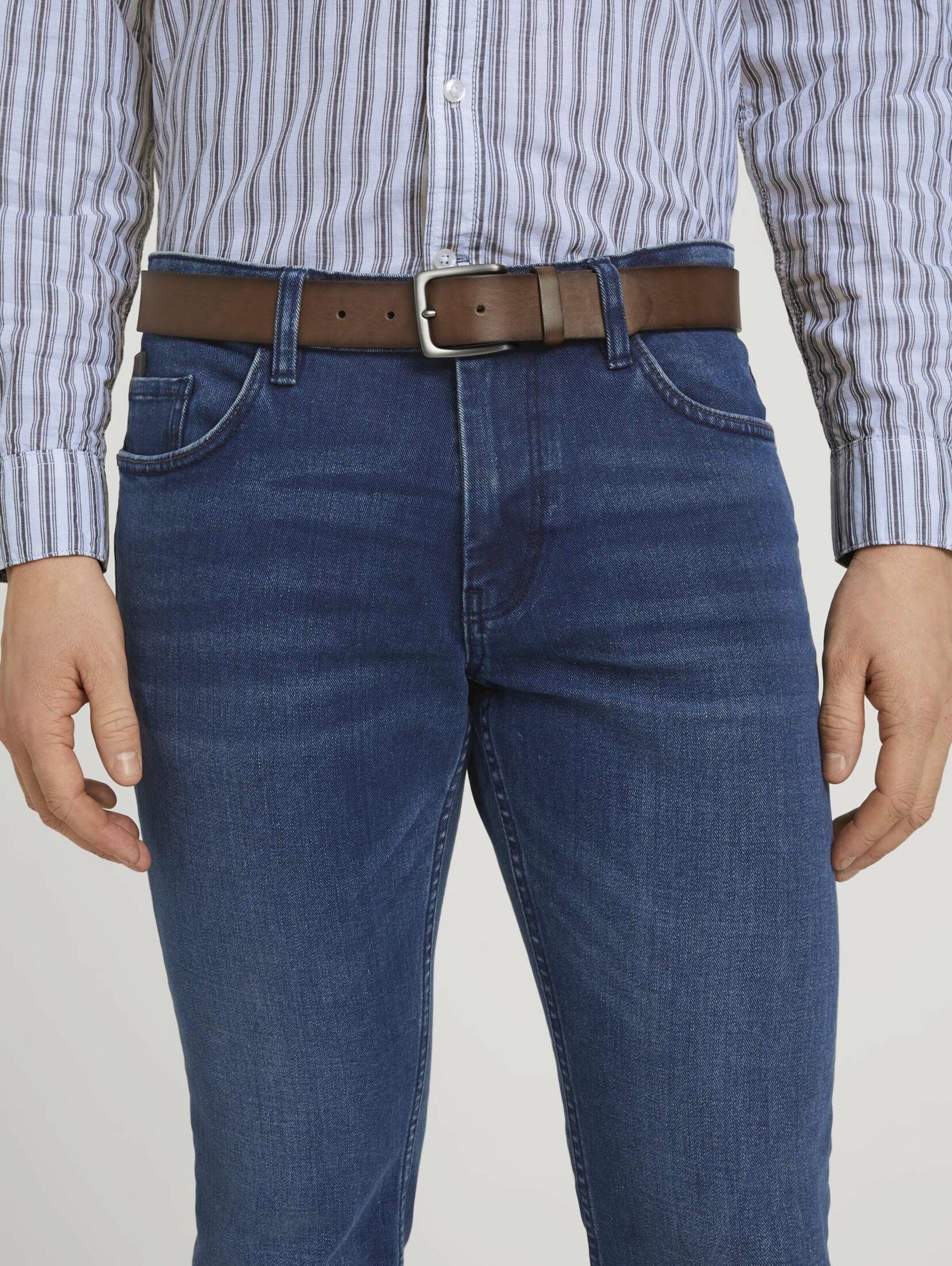 TOM TAILOR Ledergürtel TTSCOTT Ledergürtel mit günstig online kaufen