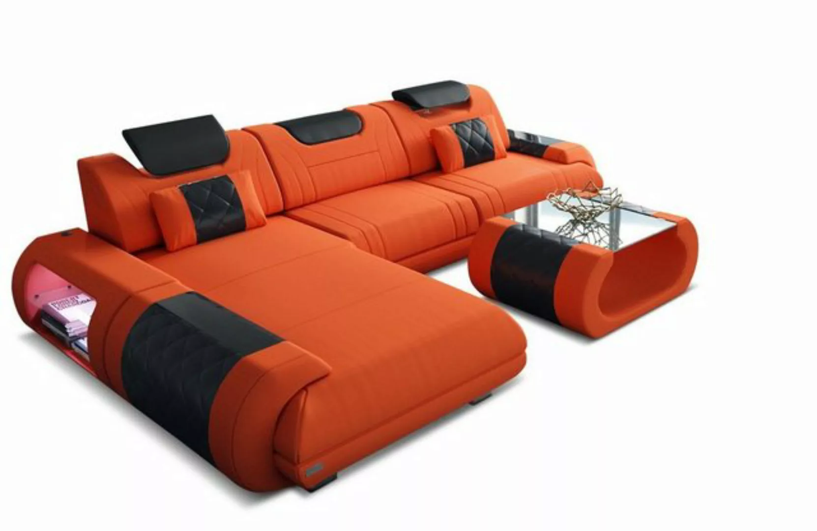 Sofa Dreams Ecksofa Polster Stoffsofa Rimini L Form M Mikrofaser Stoff Sofa günstig online kaufen