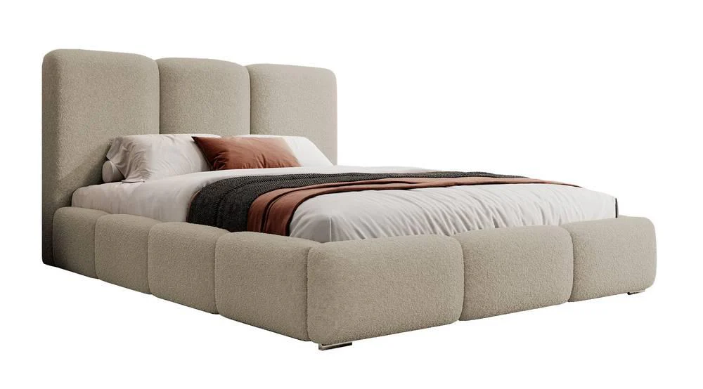 NADUVI Collection | Bettgestell aus Briar Bouclé mit Stauraum 180x200 günstig online kaufen