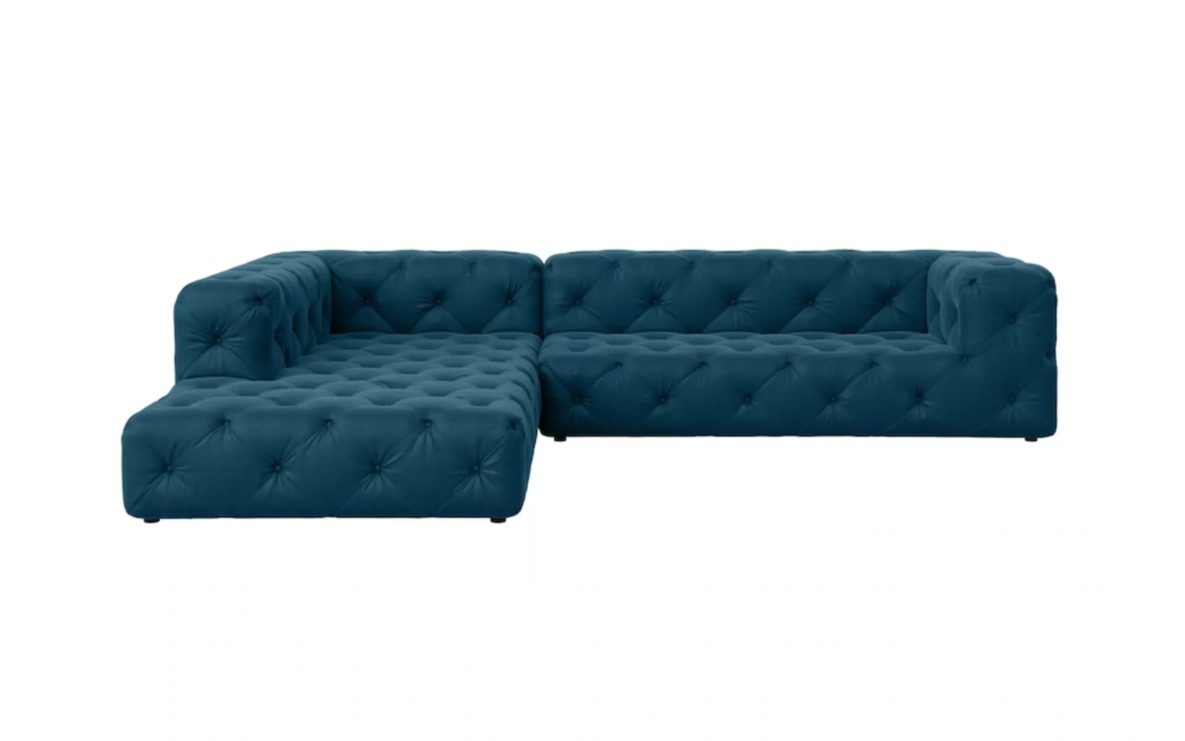 Places of Style Ecksofa "FOLLINA", L-Form, mit klassischer Chesterfield-Kno günstig online kaufen