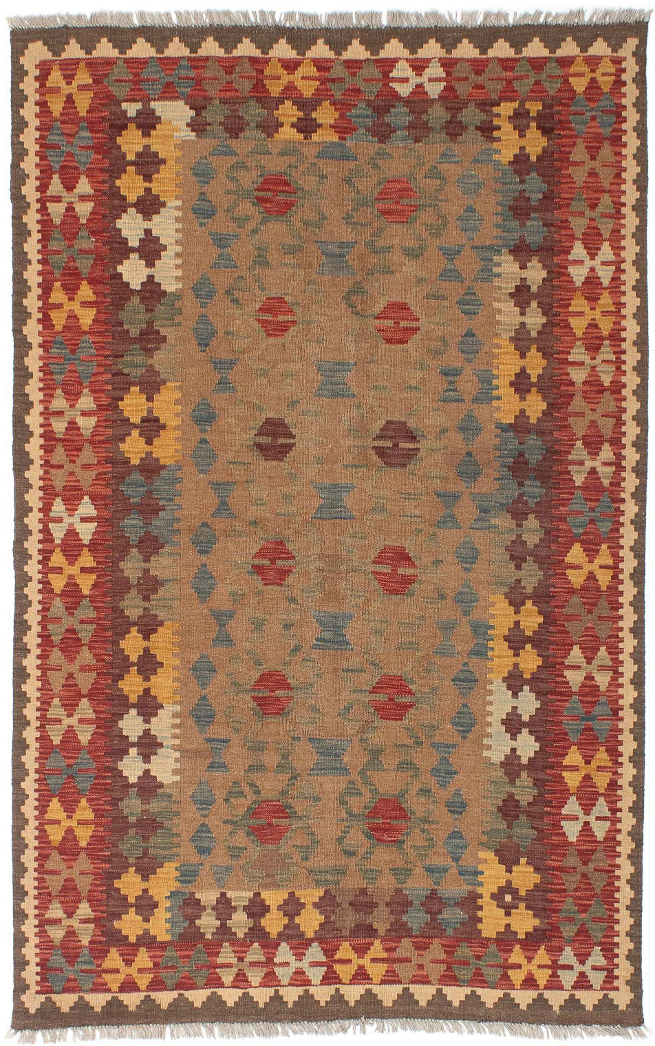 morgenland Wollteppich »Kelim - Oriental - 199 x 148 cm - mehrfarbig«, rech günstig online kaufen
