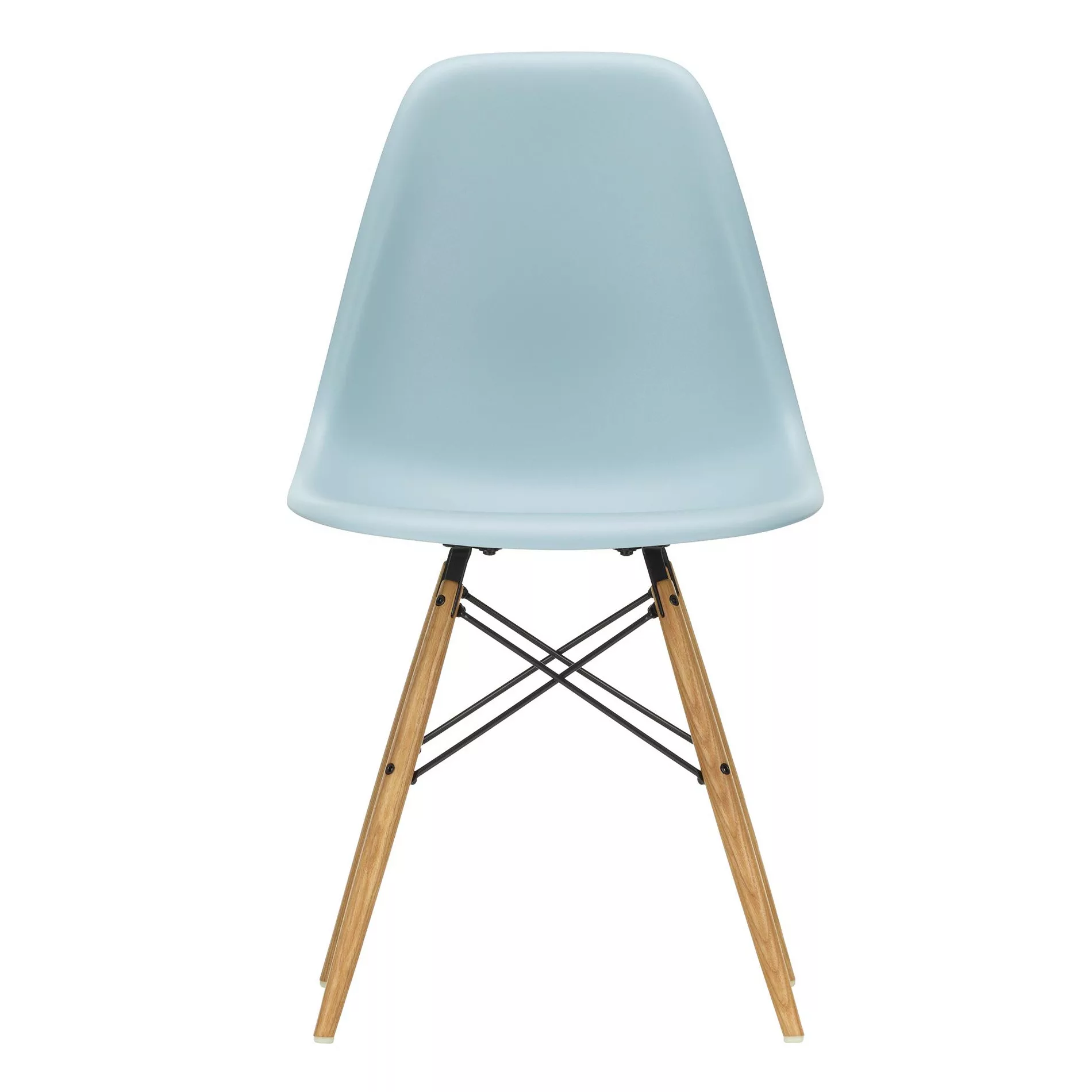 Vitra - Eames Plastic Side Chair DSW Gestell Esche - eisgrau/Sitzschale Pol günstig online kaufen