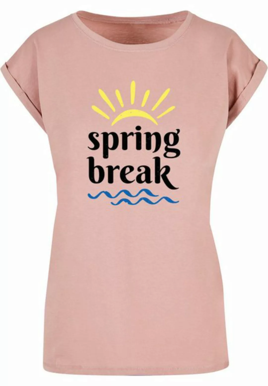 Merchcode T-Shirt Merchcode Damen Ladies Spring break - Extended Shoulder T günstig online kaufen