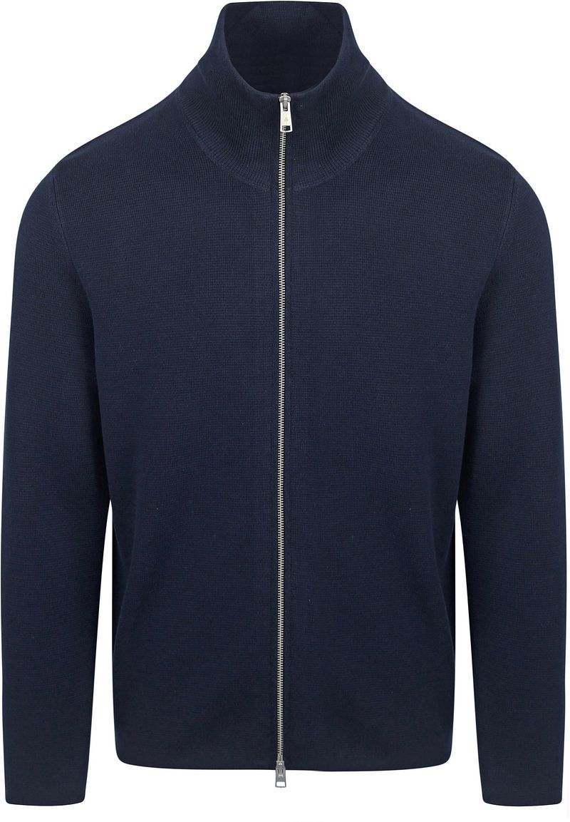 Marc O'Polo Strickjacke Navy - Größe L günstig online kaufen