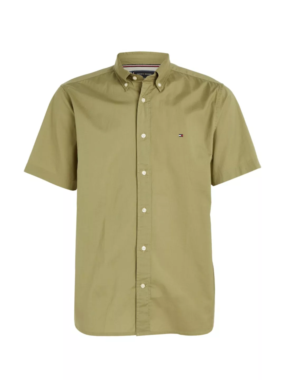 Tommy Hilfiger Short Sleeve Hemd Flex Grün - Größe XXL günstig online kaufen