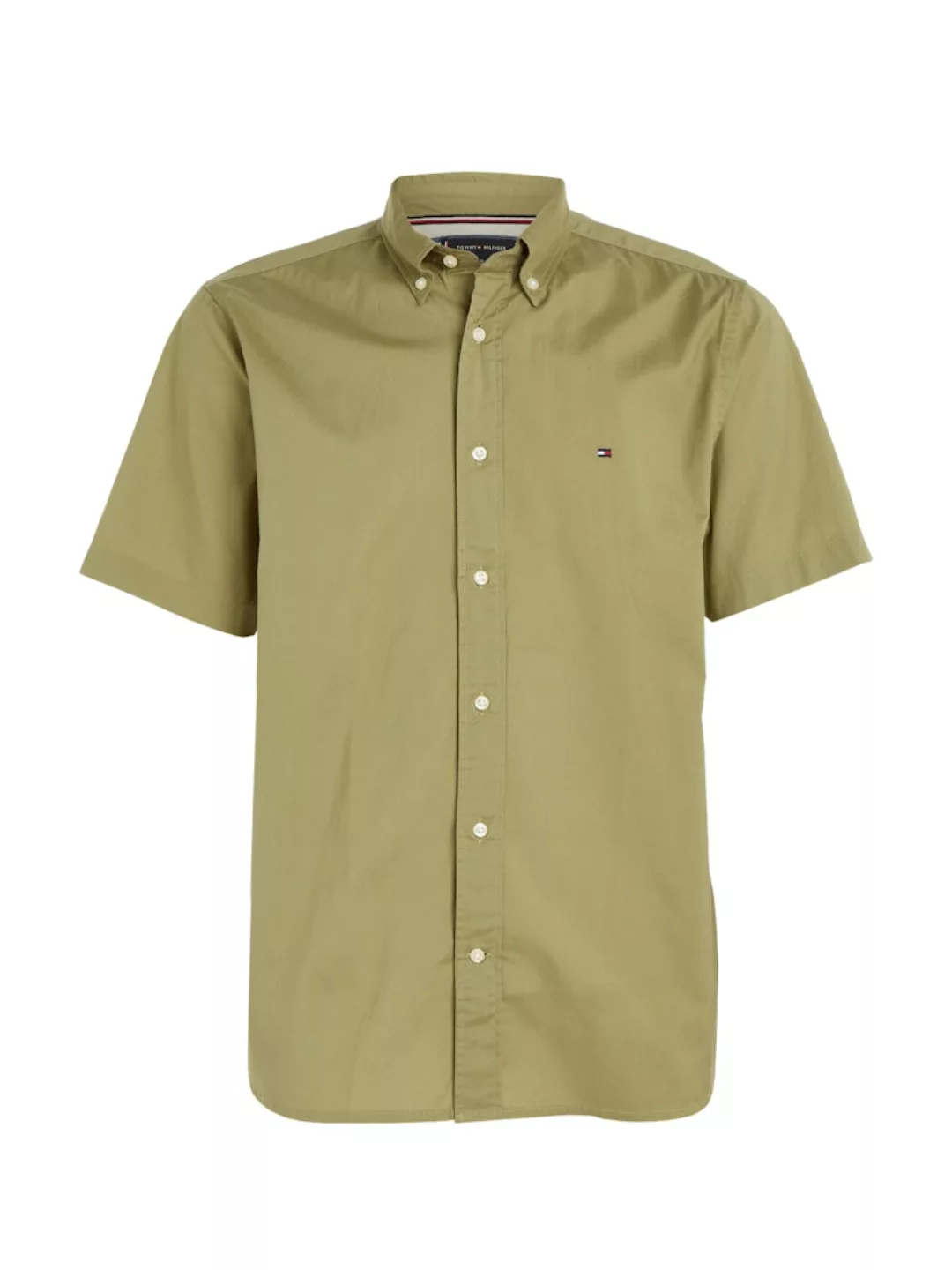 Tommy Hilfiger Short Sleeve Hemd Flex Grün - Größe M günstig online kaufen