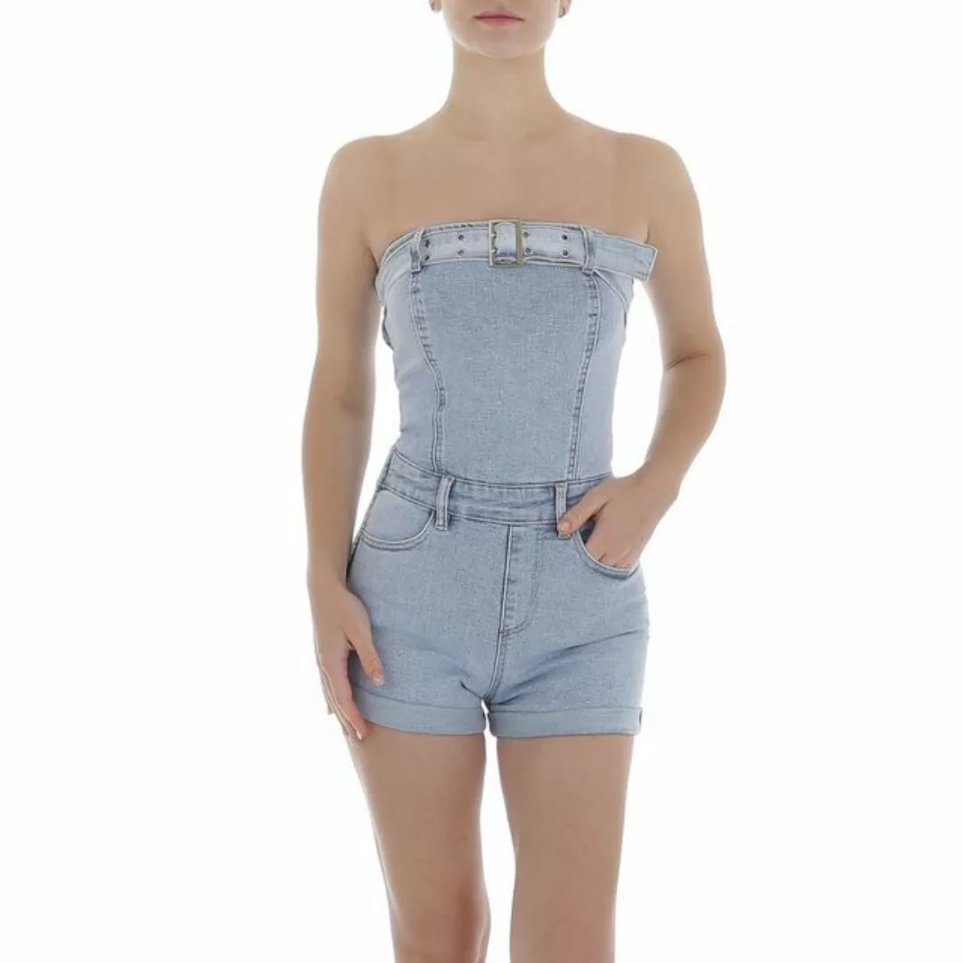 Ital-Design Jumpsuit Damen Hotpants (87217116) Used-Look Kurzer Jumpsuit in günstig online kaufen