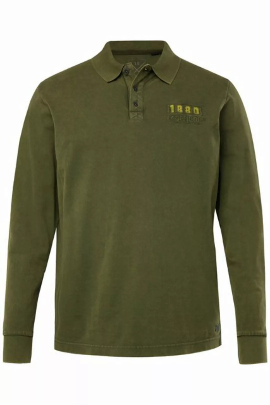 JP1880 Poloshirt Poloshirt Langarm Pikee Badges Tall günstig online kaufen