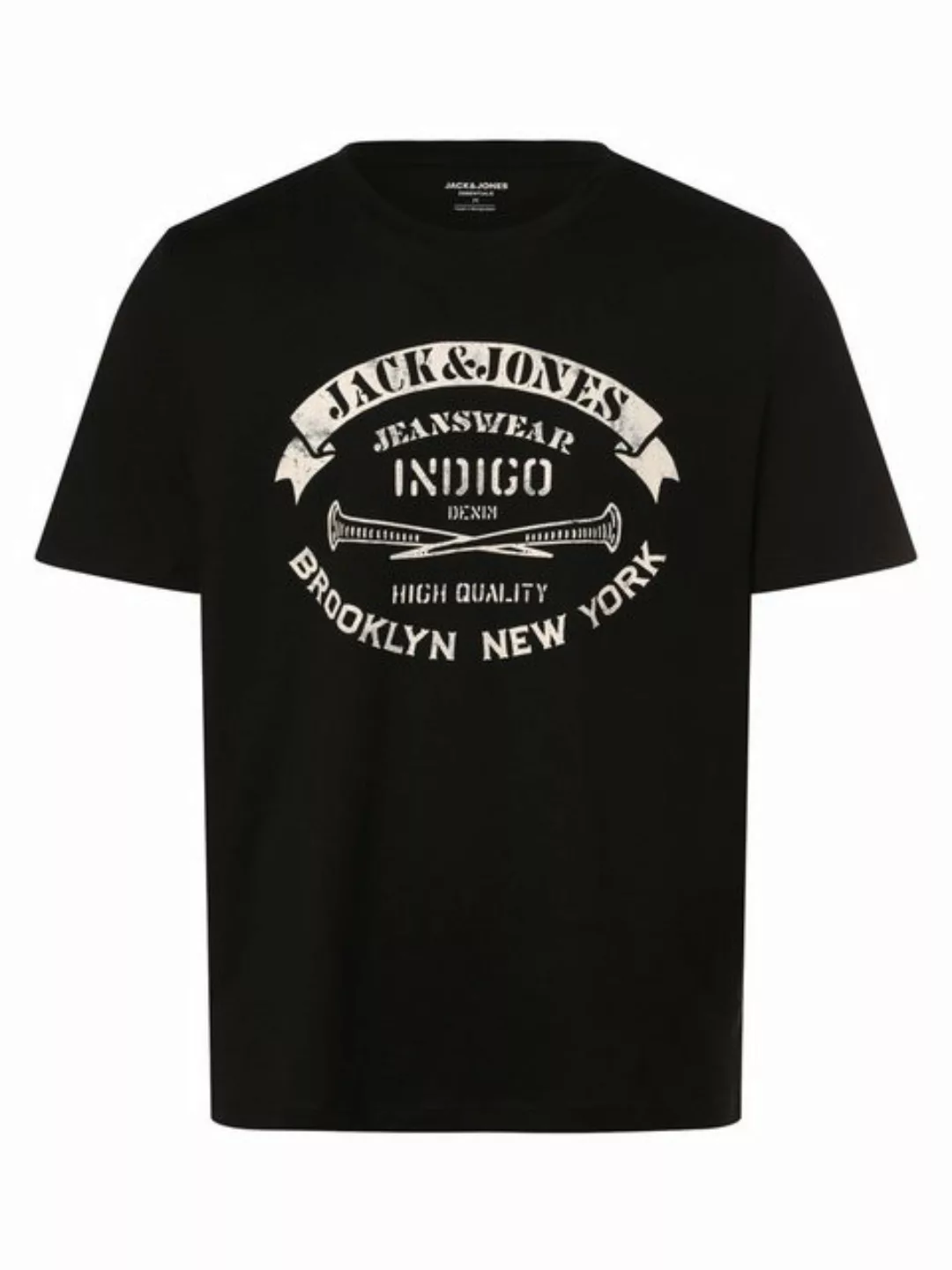 Jack & Jones Herren Rundhals T-Shirt JJEJEANS - Regular Fit günstig online kaufen