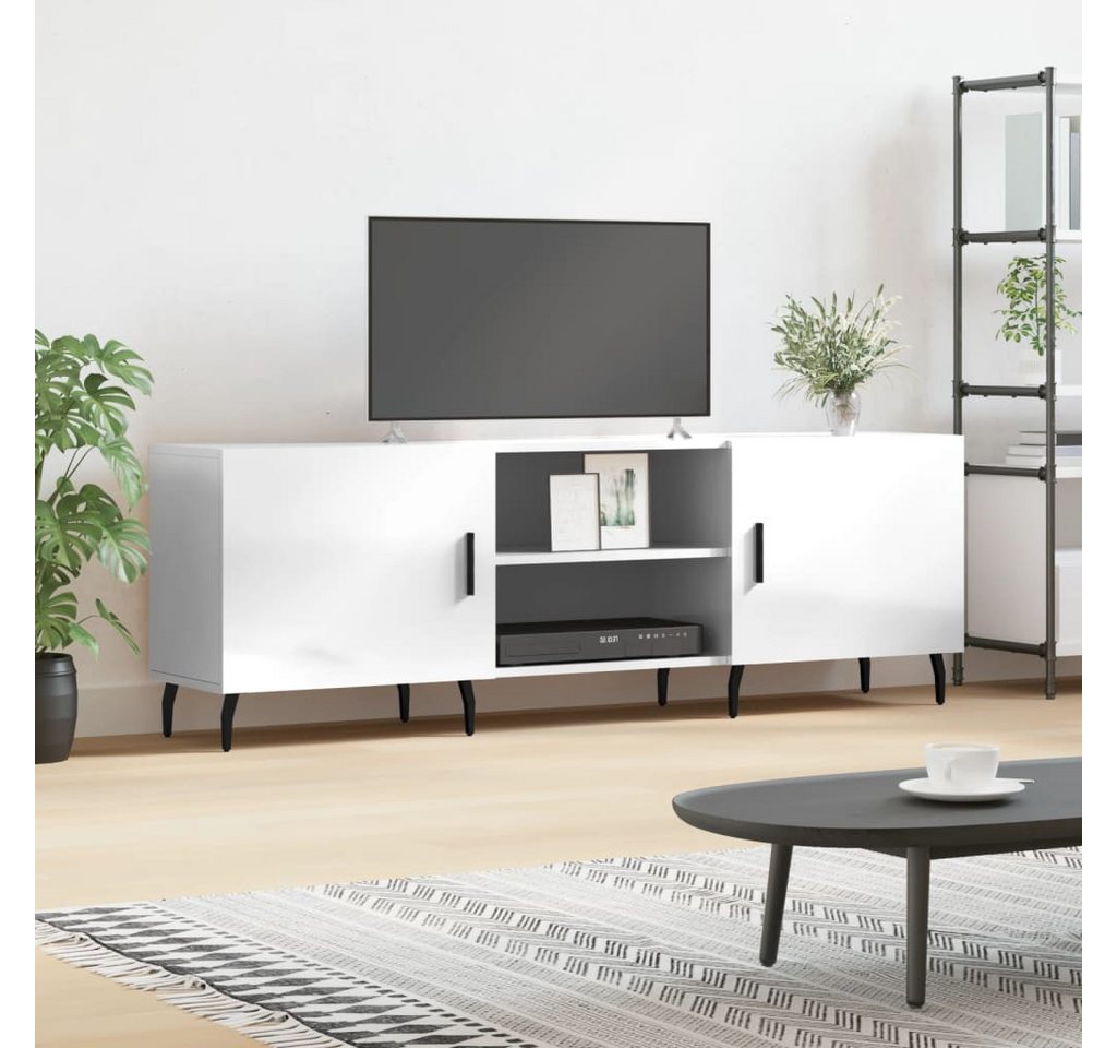 vidaXL TV-Schrank TV-Schrank Hochglanz-Weiß 150x30x50 cm Spanplatte günstig online kaufen