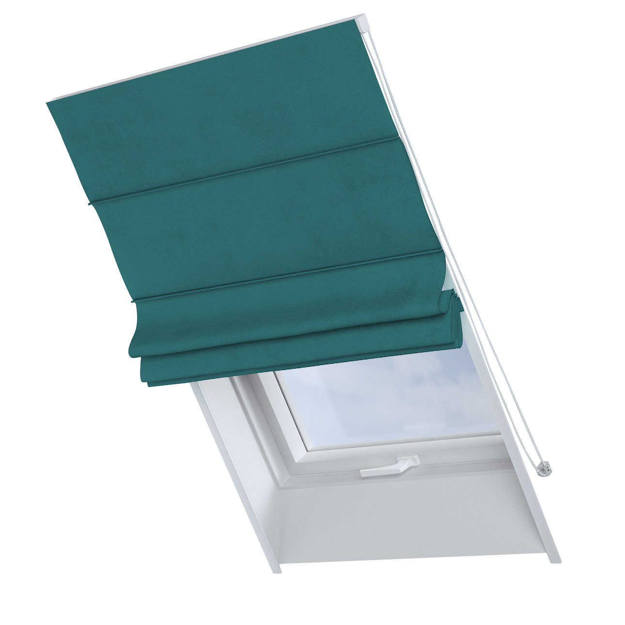 Dekoria Dachfenster-Raffrollo Rimini, türkis, 50 x 60 cm günstig online kaufen