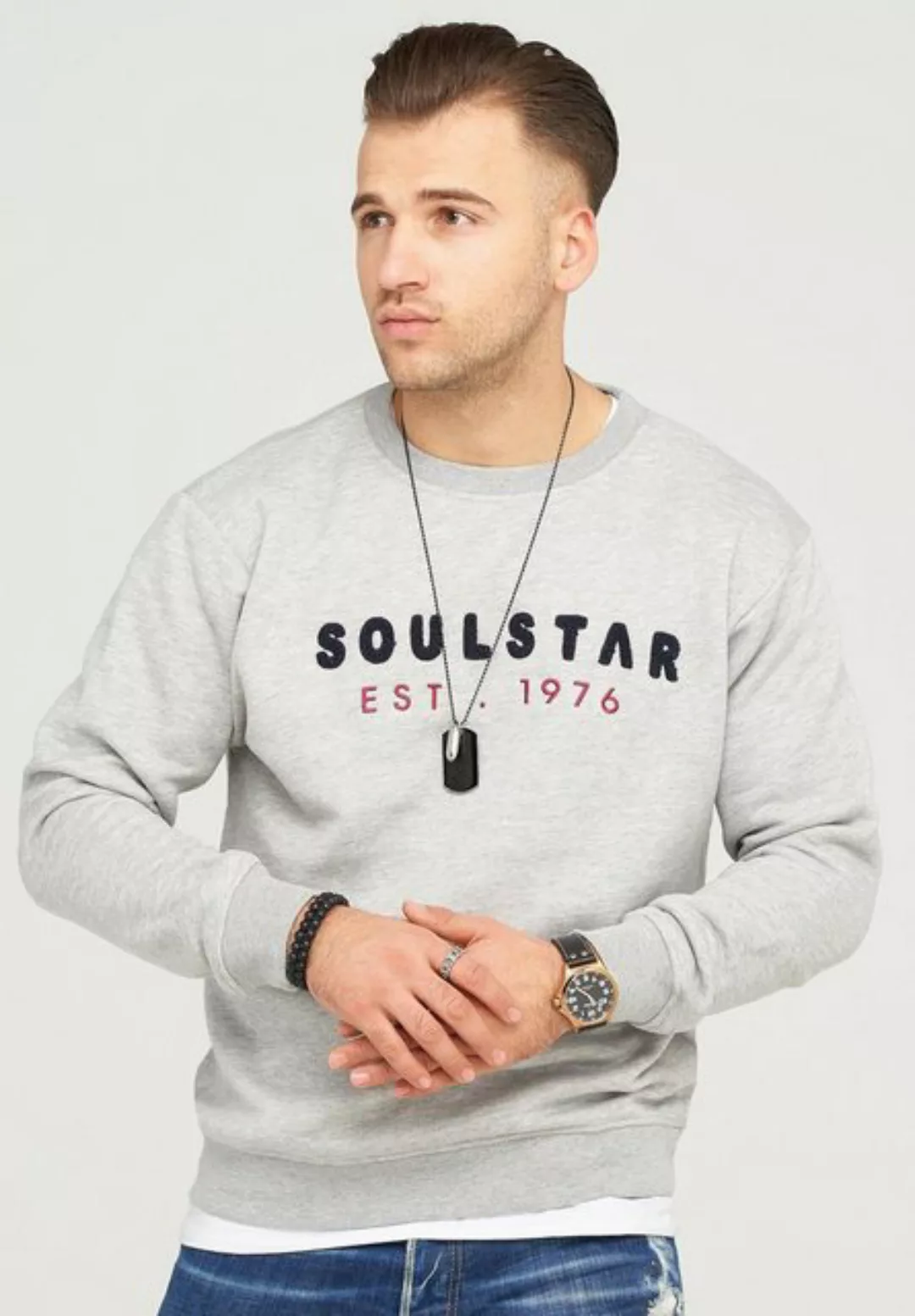 SOULSTAR Sweatshirt SYDNEY mit hochwertiger Bestickung günstig online kaufen