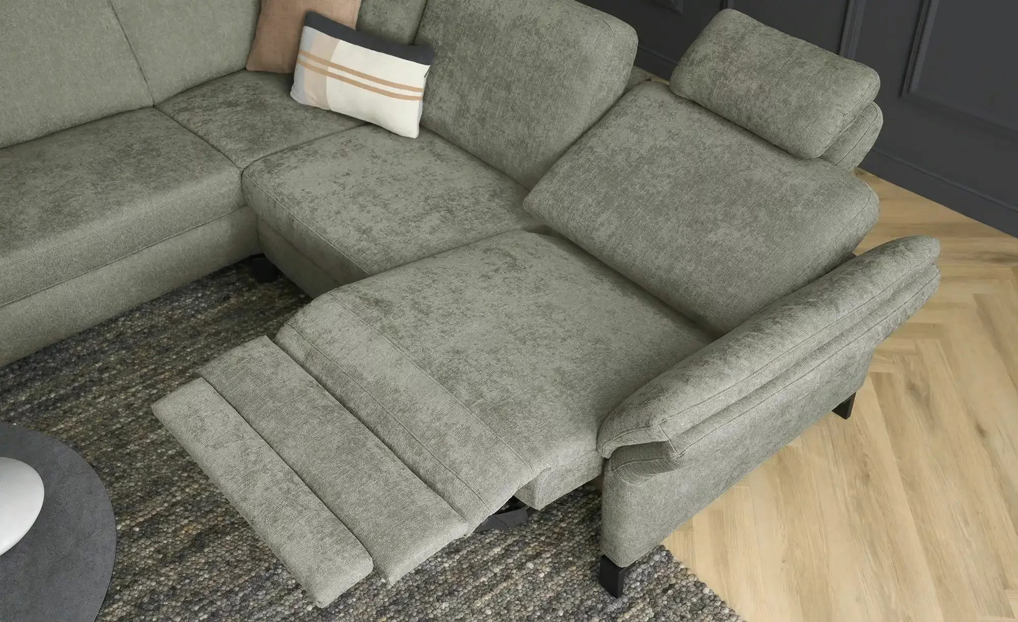 Max Schelling Ecksofa Flachgewebe Maximum Plus ¦ grün ¦ Maße (cm): B: 265 H günstig online kaufen