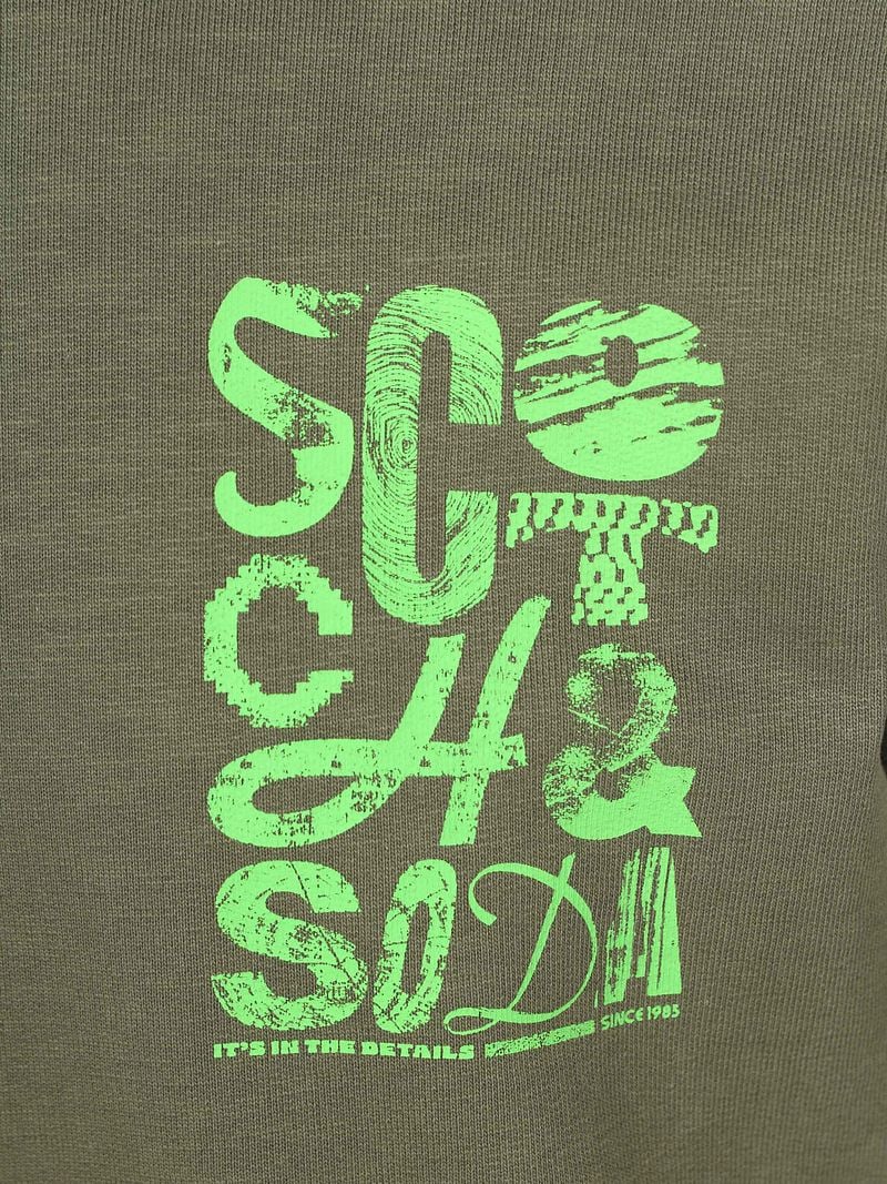 Scotch and Soda Pullover Logo Olivgrün - Größe M günstig online kaufen