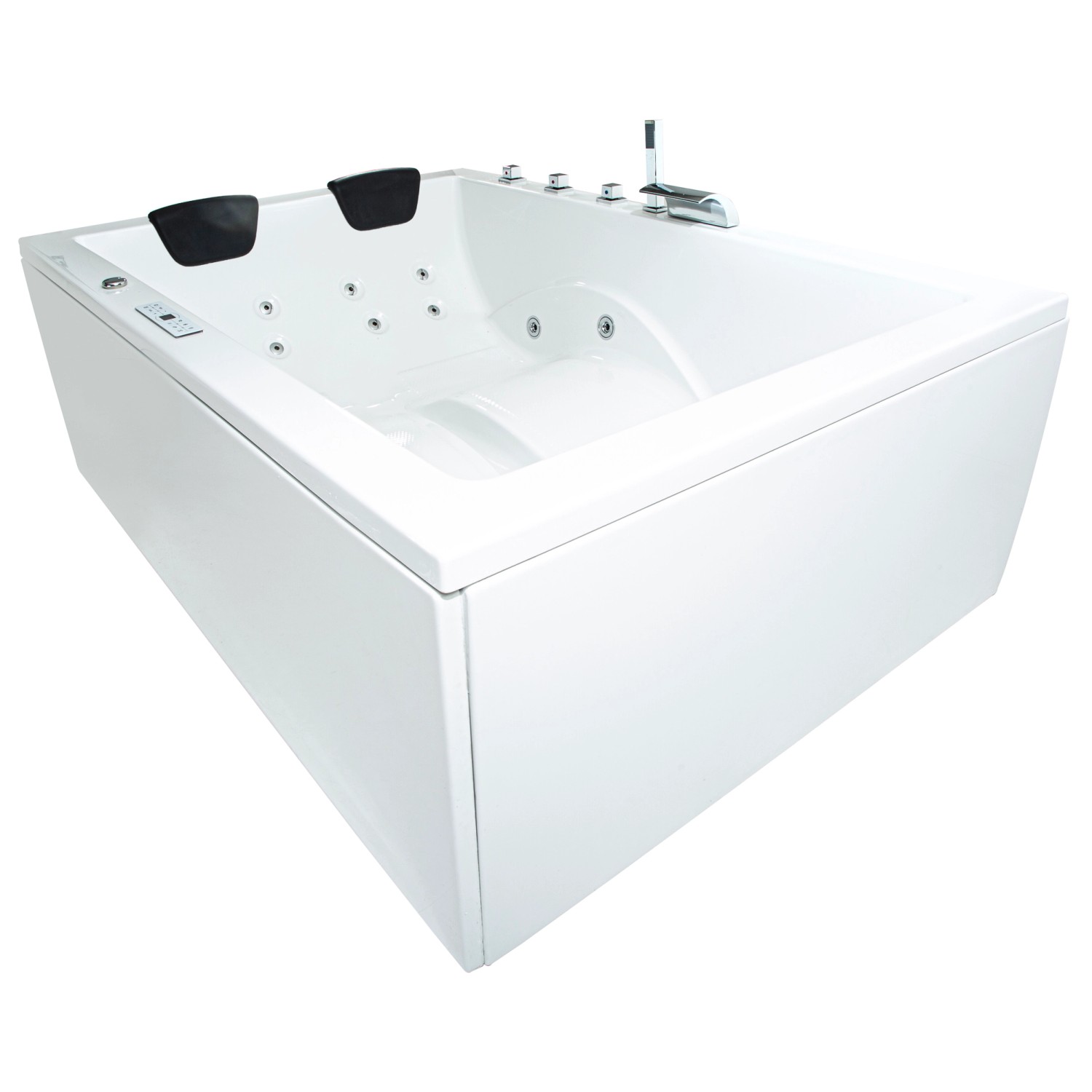 Basera® Indoor Whirlpool Badewanne XXL Wave Premium 190 x 140 cm günstig online kaufen