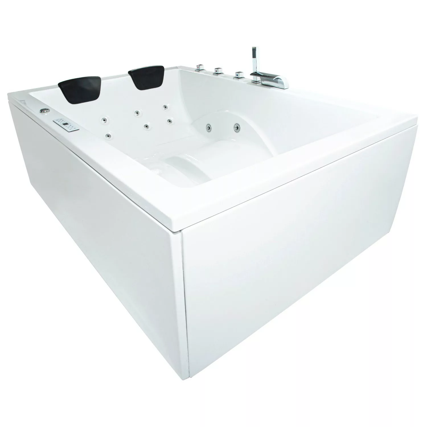 Basera® Indoor Whirlpool Badewanne XXL Wave Premium 190 x 140 cm günstig online kaufen