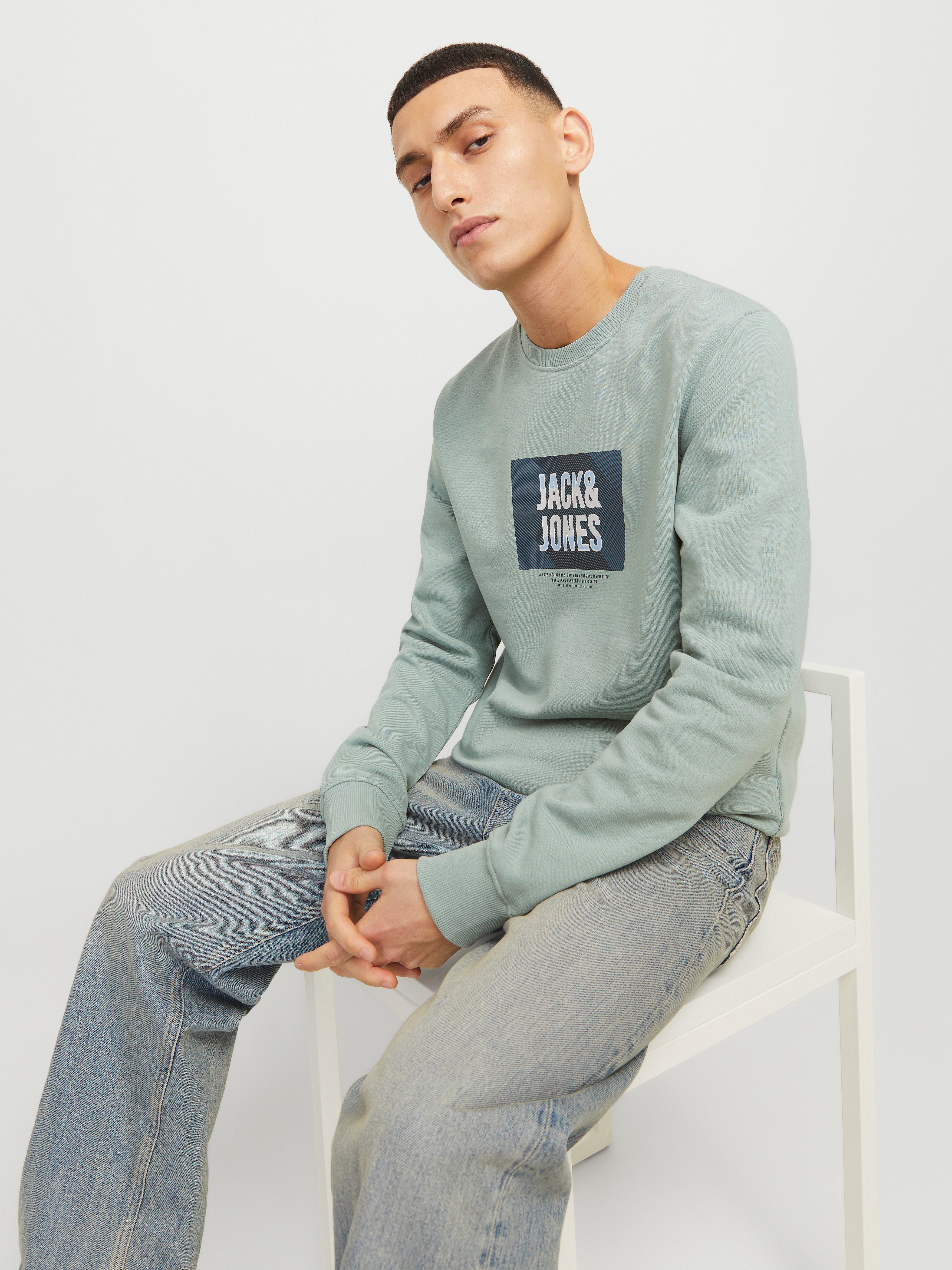 Jack & Jones Sweatshirt "JJHUDSON SWEAT CREW NECK" günstig online kaufen