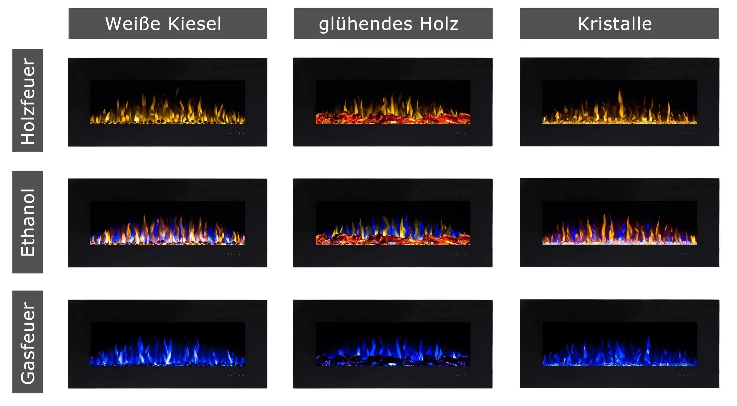 Noble Flame Vegas HiFi Weiß [Elektro Wandkamin] günstig online kaufen