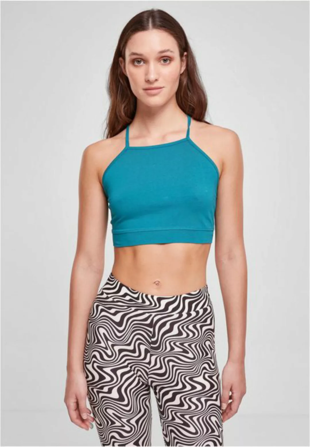 URBAN CLASSICS Tanktop TB2600 - Ladies Triangle Top watergreen L günstig online kaufen