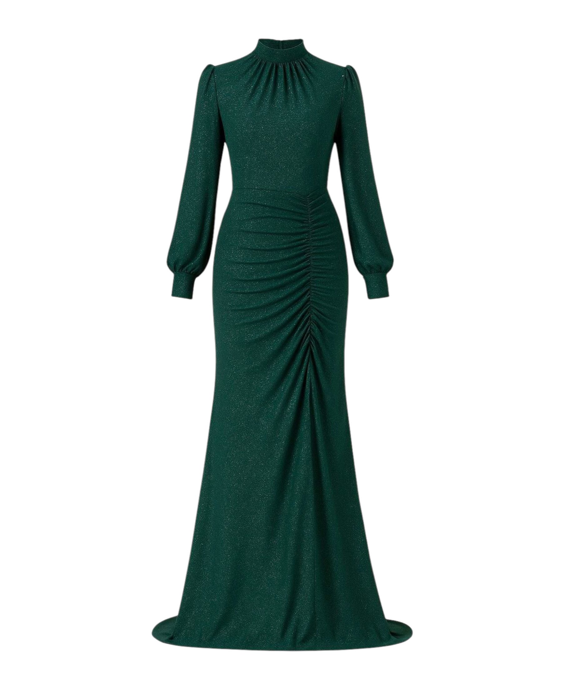 fashionshowcase Abendkleid langärmliges Maxikleid Damen Abaya günstig online kaufen