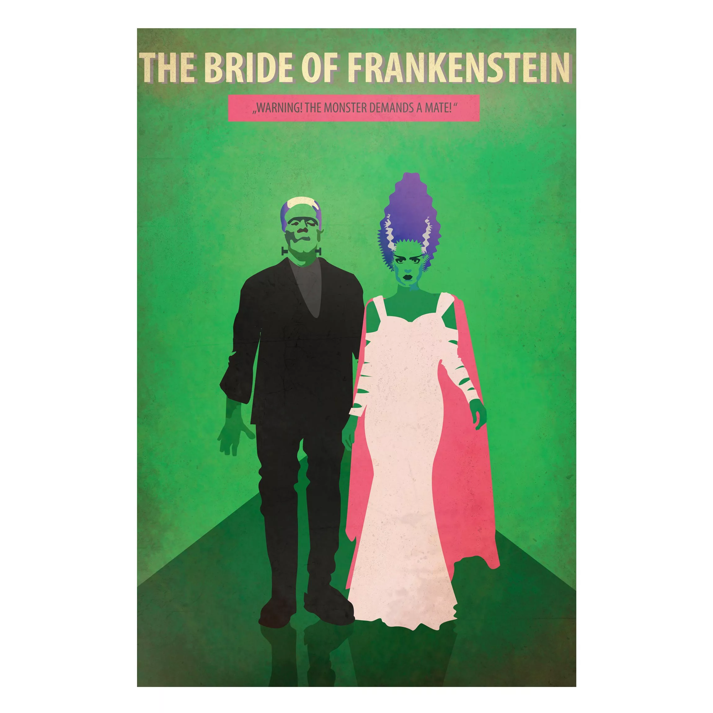 Magnettafel Kunstdruck - Hochformat 2:3 Filmposter The Bride of Frankenstei günstig online kaufen