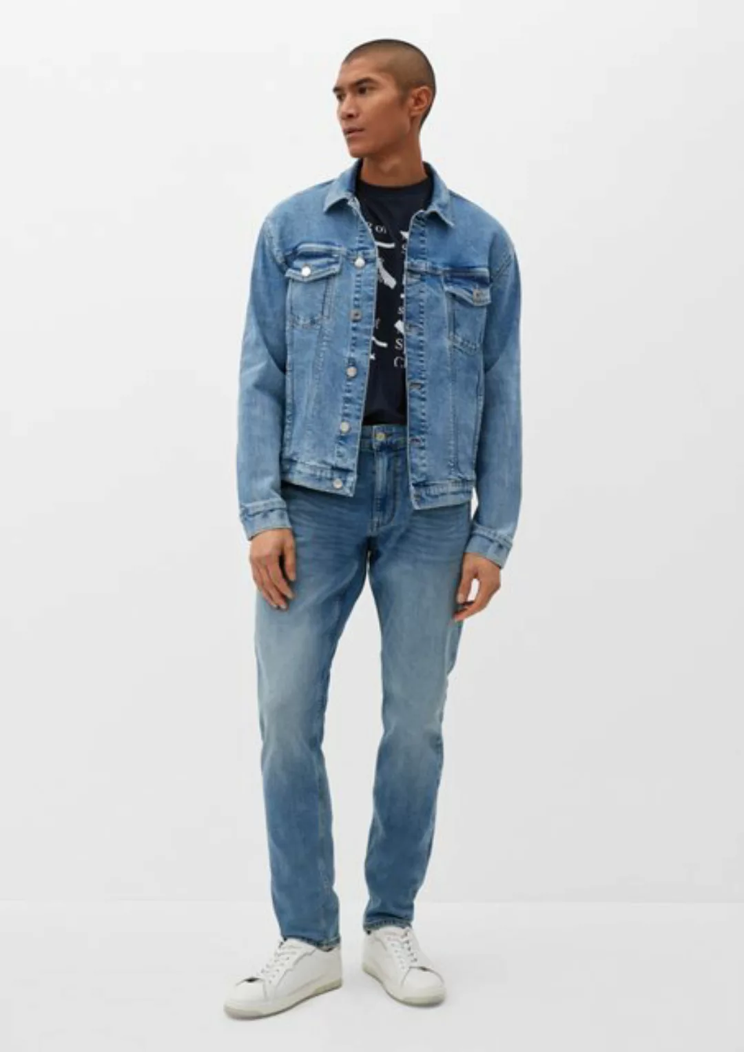 s.Oliver Stoffhose Jeans Keith / Slim Fit / Mid Rise / Straight Leg Waschun günstig online kaufen