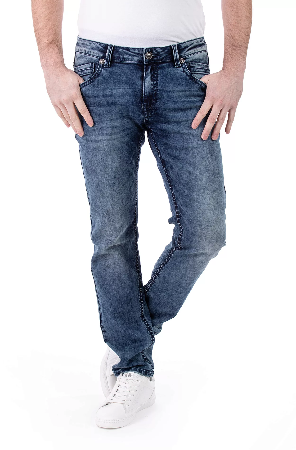 Blue Monkey Jeans Freddy 4587 Slim Fit mid blue günstig online kaufen