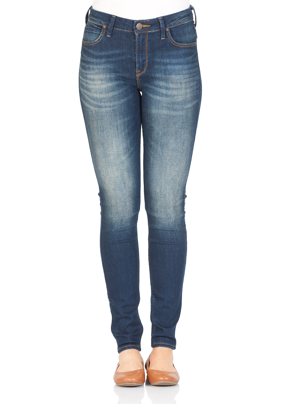 Lee Damen Jeans Jodee - Skinny Fit - Blau - Blue Indigo günstig online kaufen