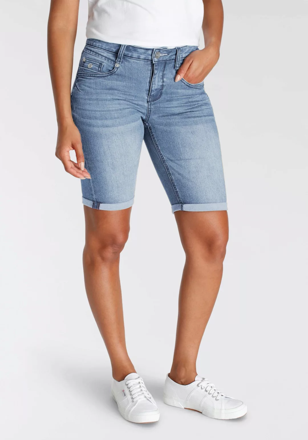 H.I.S Jeansshorts duffyHS schmale Beinform, krempelbare Beinabschlüsse, nor günstig online kaufen