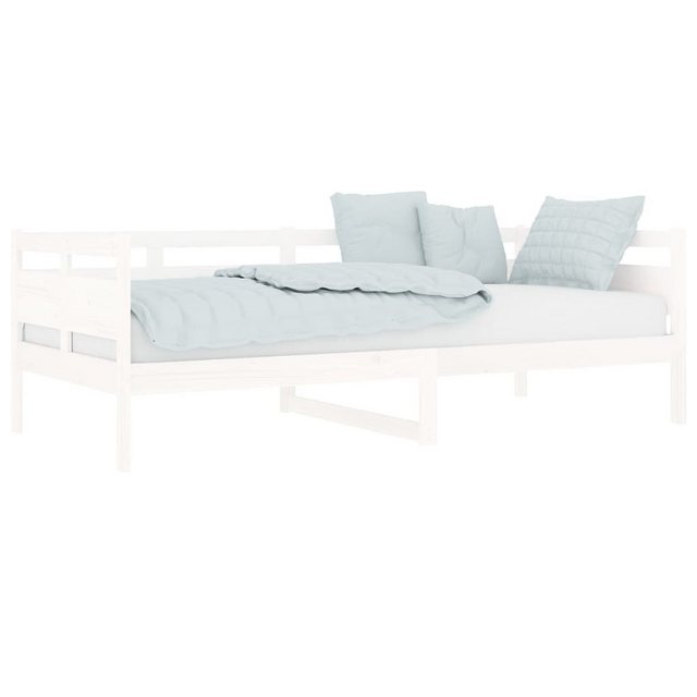 furnicato Bett Tagesbett Weiß Massivholz Kiefer 90x200 cm (1-tlg) günstig online kaufen