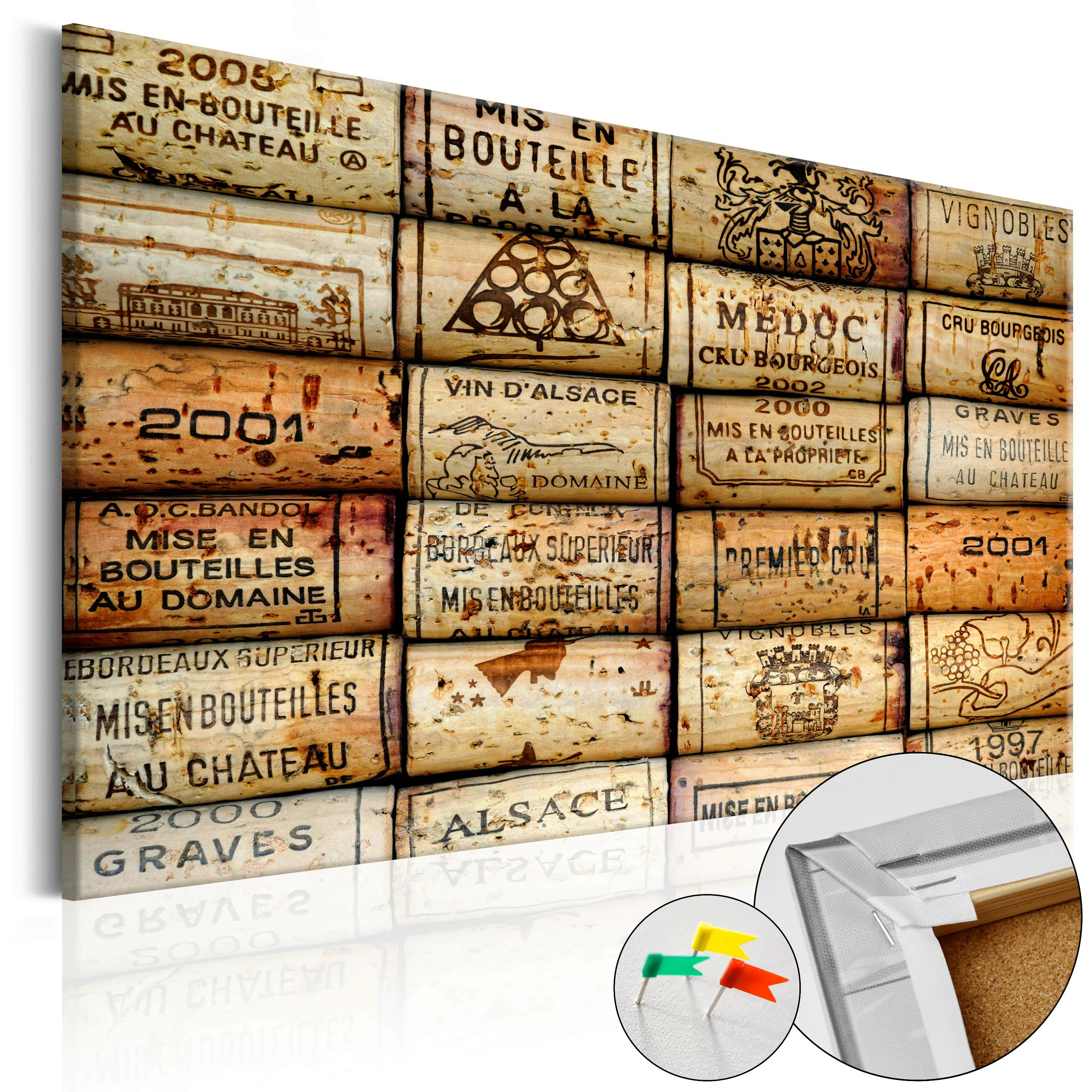 Korkbild - Vineyard Of Memories [cork Map] günstig online kaufen