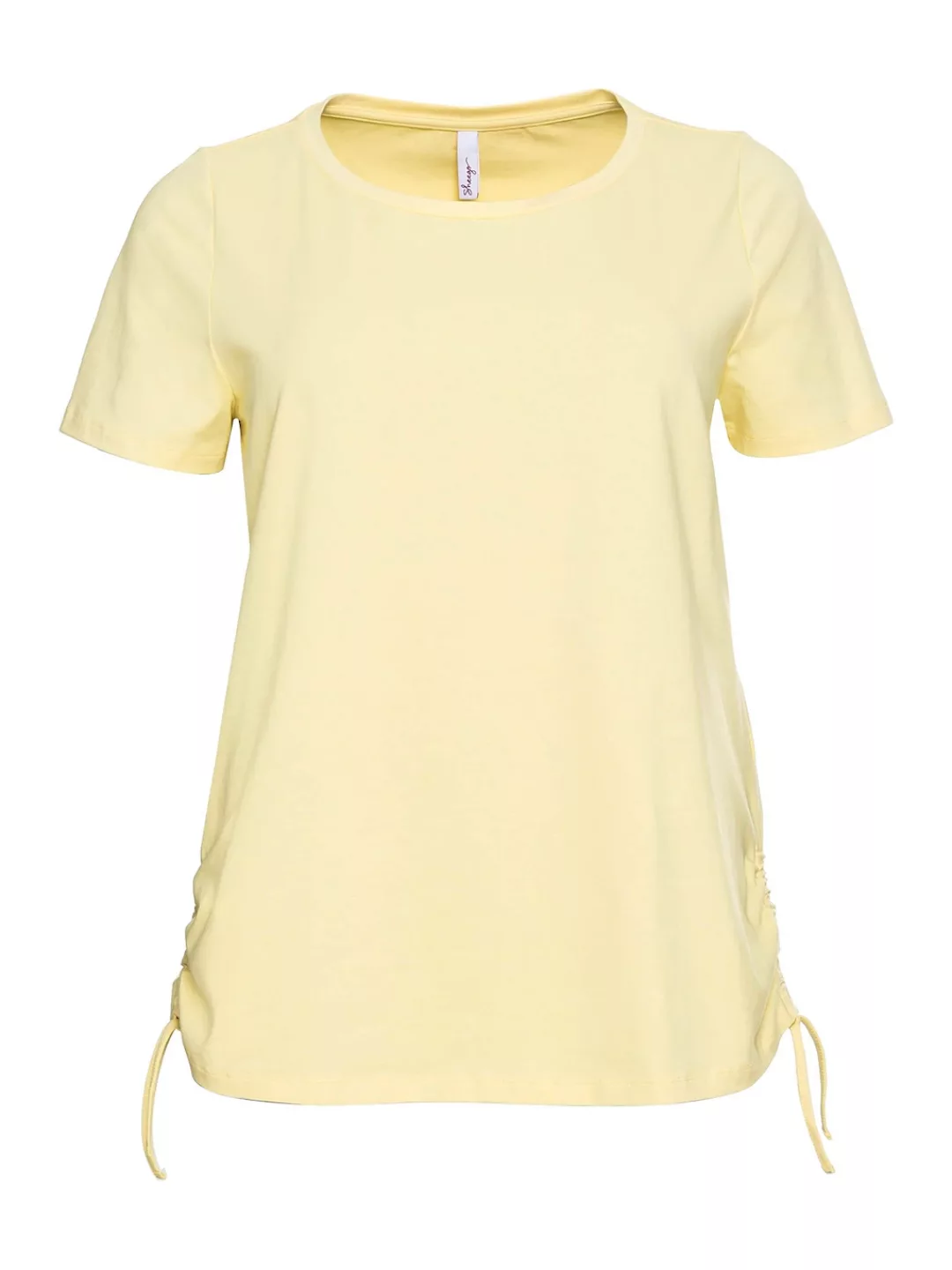 Sheego T-Shirt "Große Größen", mit seitlicher Raffung und Bindeband günstig online kaufen