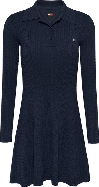 Tommy Jeans Strickkleid TJW F&F POLO CABLE SWEATER DRESS mit kleinem Zopfmu günstig online kaufen