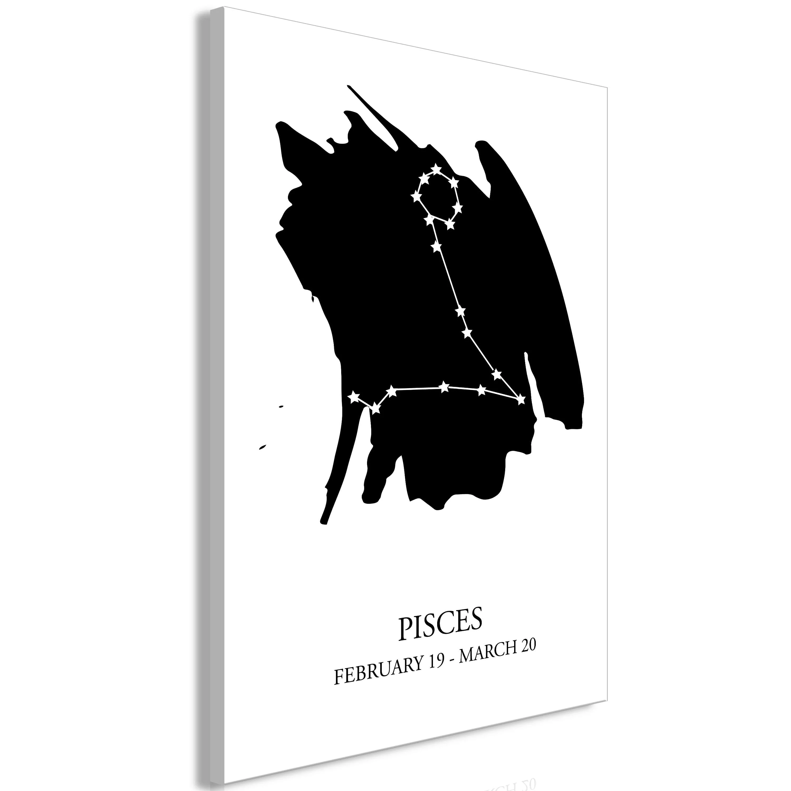 Wandbild - Zodiac Signs: Pisces (1 Part) Vertical günstig online kaufen