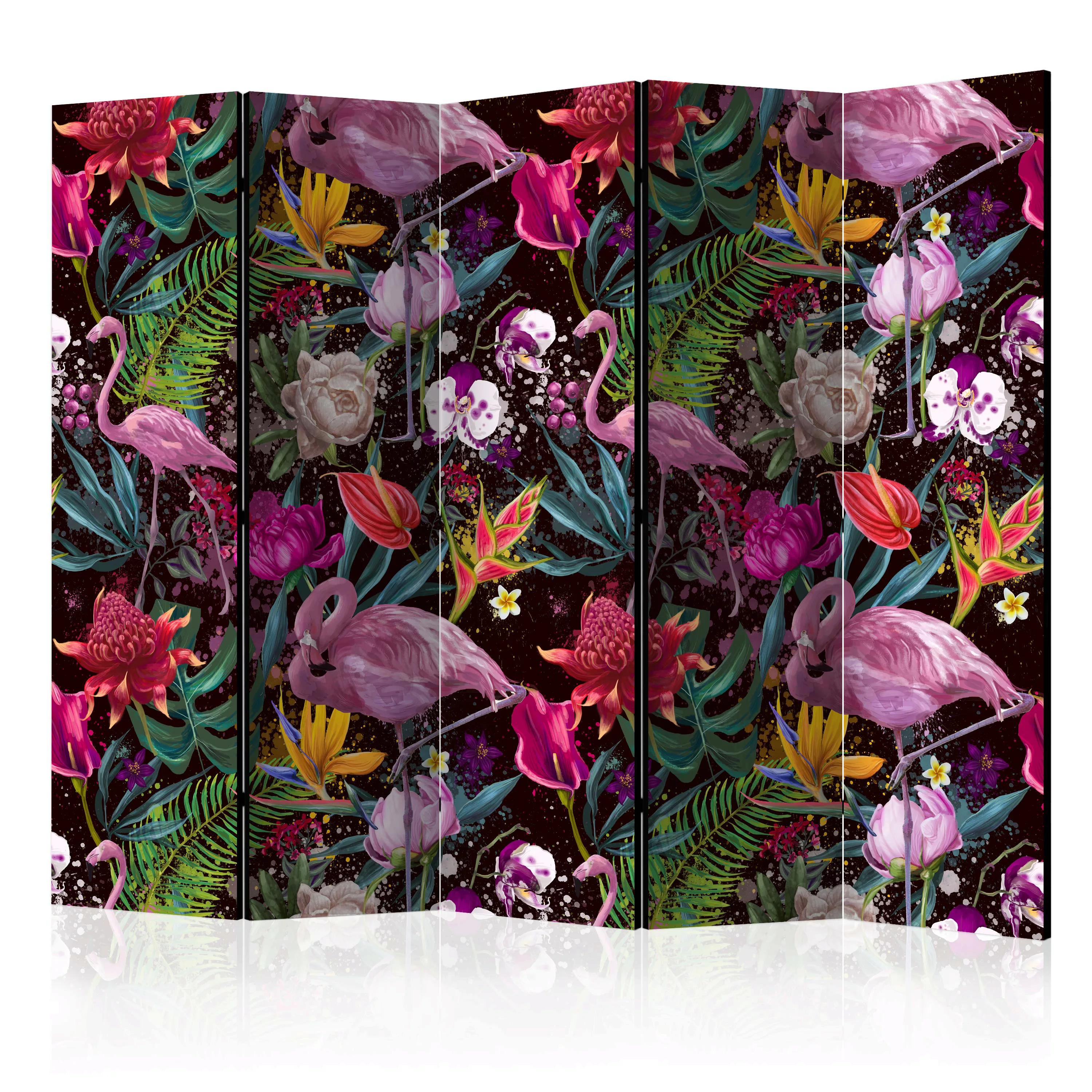 5-teiliges Paravent - Colorful Exotic Ii [room Dividers] günstig online kaufen