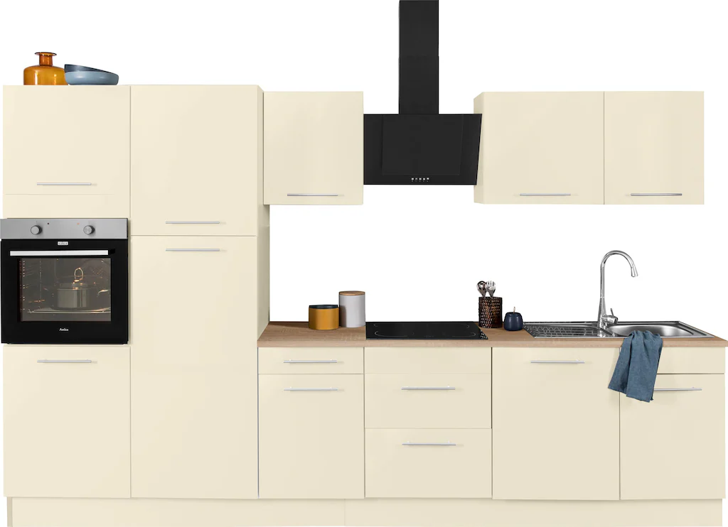 wiho Küchen Küchenzeile "Ela", Breite 340 cm, Soft-Close-Funktion, höhenver günstig online kaufen