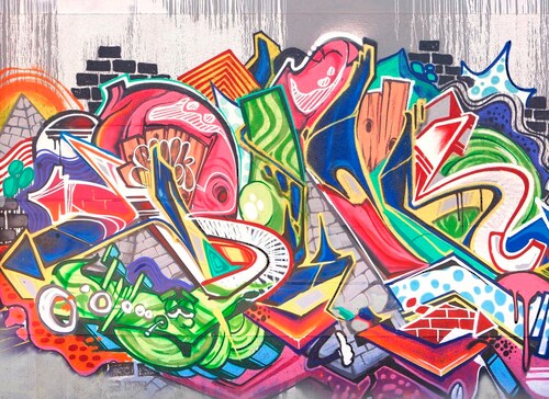 Fototapete "Graffiti" 3,50x2,55 m / Glattvlies Profi günstig online kaufen
