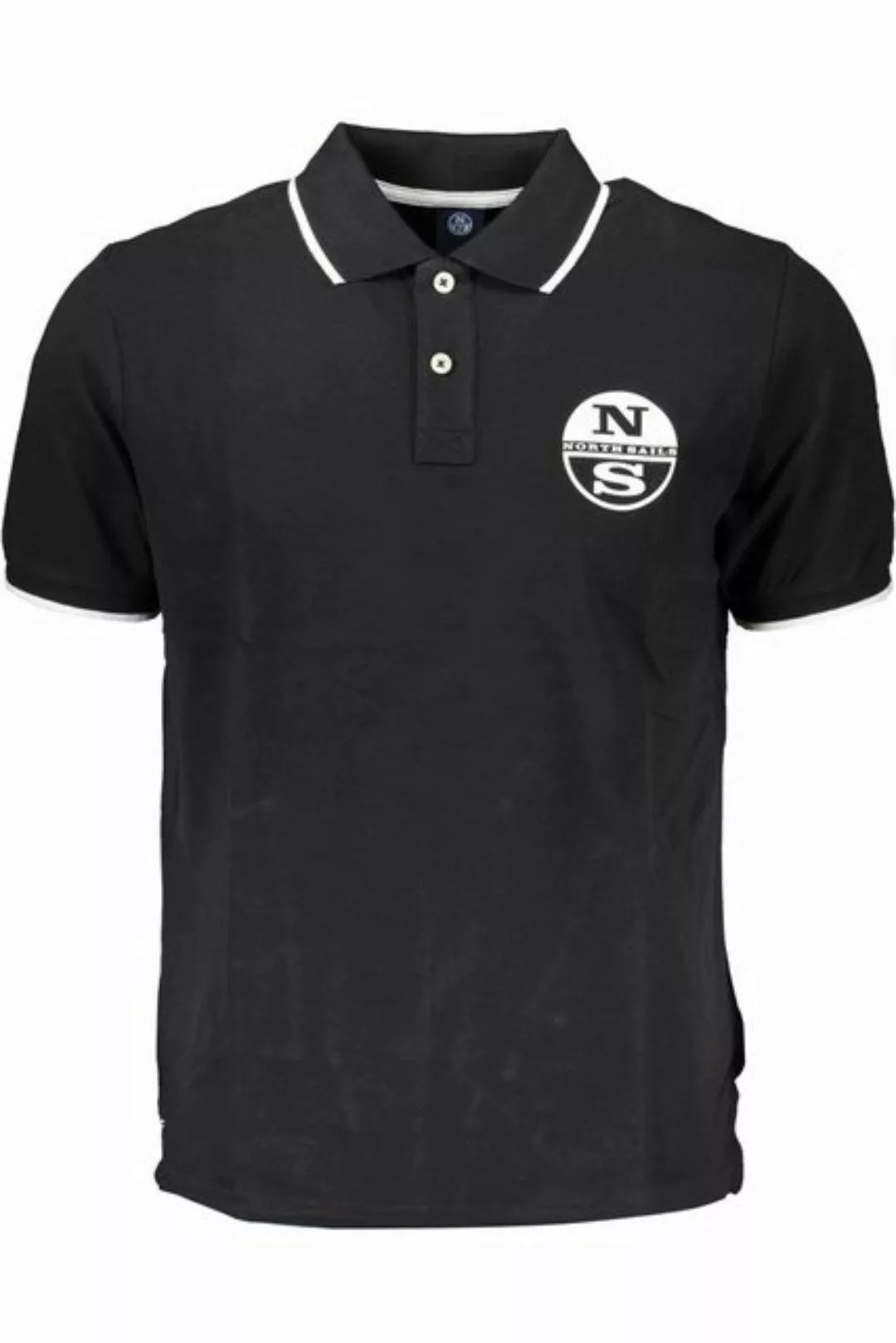 North Sails Poloshirt Elegantes schwarzes Herren-Poloshirt mit günstig online kaufen