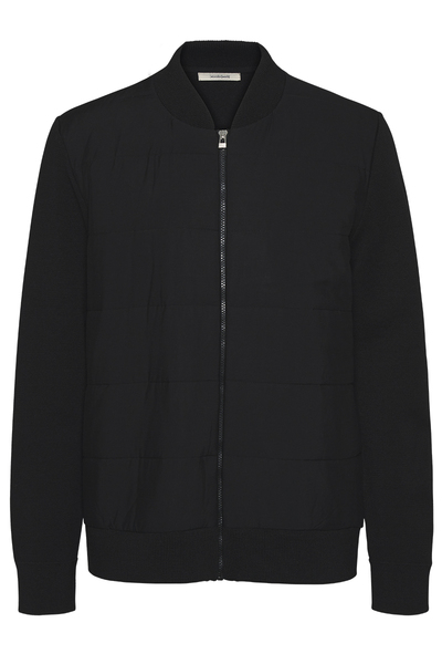 Herren Zipperjacke Aus Schurwolle "Zipped Jacket Fabric Mix Male" günstig online kaufen