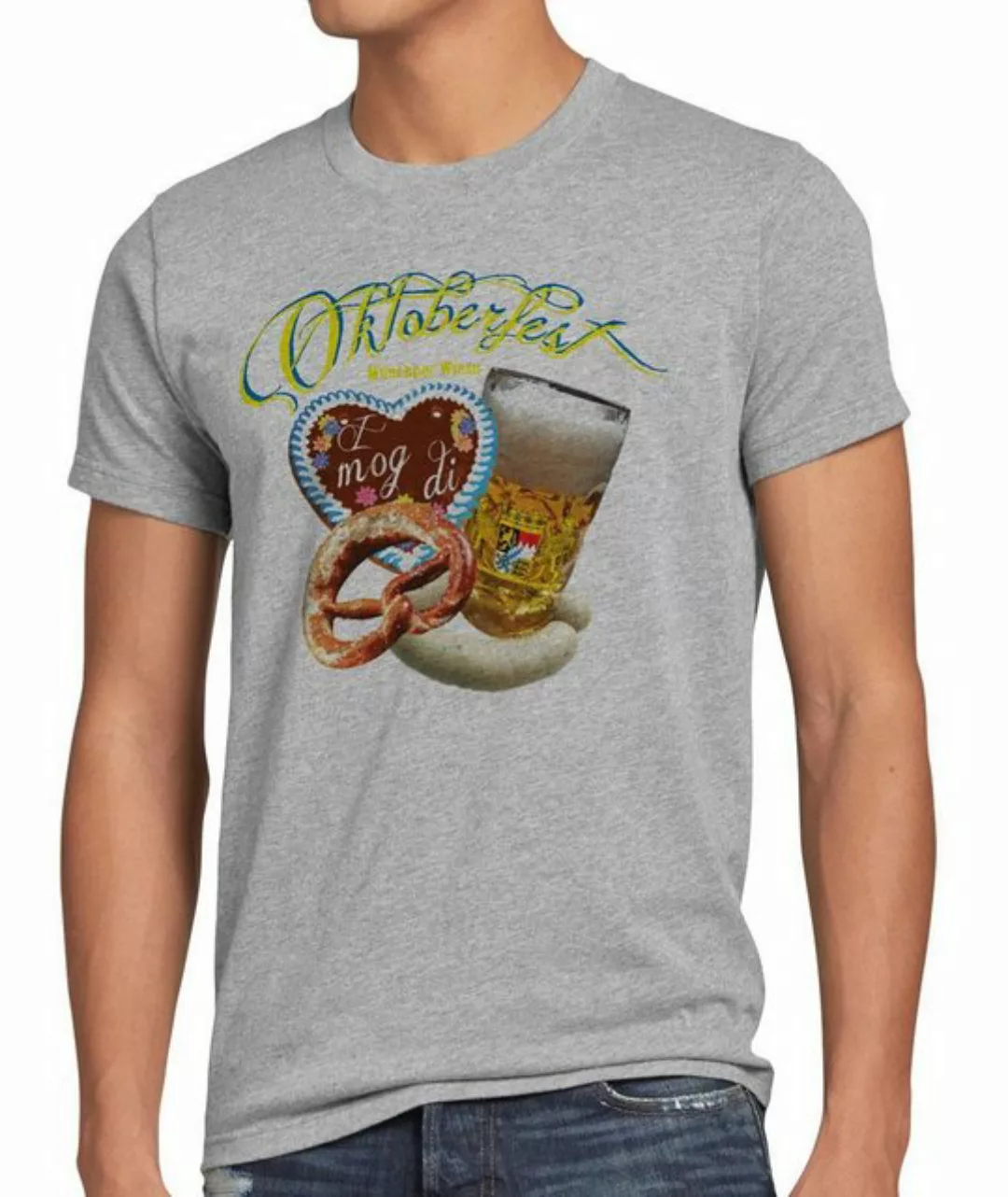 style3 Print-Shirt Herren T-Shirt Wiesn Oktoberfest München Party Volksfest günstig online kaufen