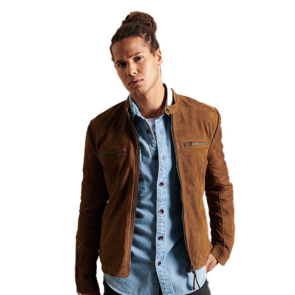 Superdry Sports Racer Jacke L Camel günstig online kaufen