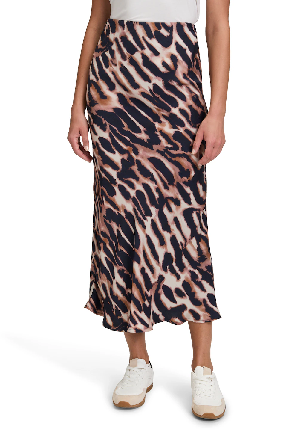 Betty Barclay Maxirock "Betty Barclay Damen Satinrock unifarben" günstig online kaufen