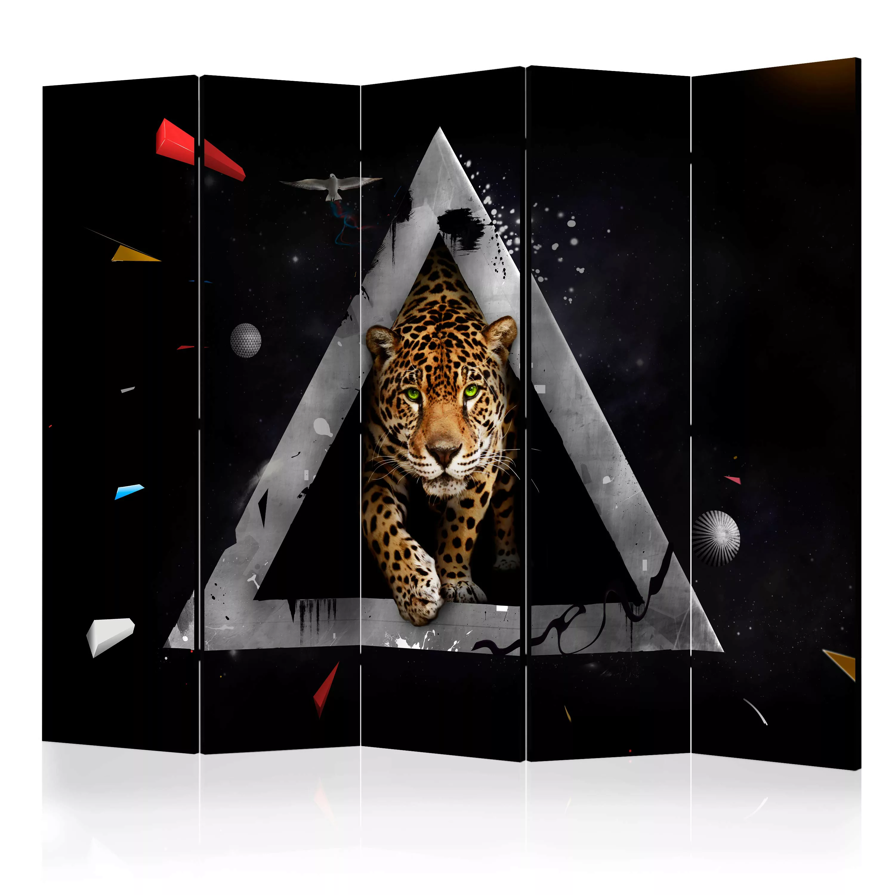 5-teiliges Paravent - Wild Vision Of The Future Ii [room Dividers] günstig online kaufen