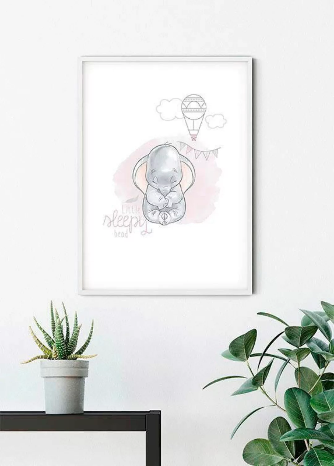 Komar Bild »Dumbo Sleepy«, Disney, (1 St.), Wandbild zur Dekoration im Kind günstig online kaufen