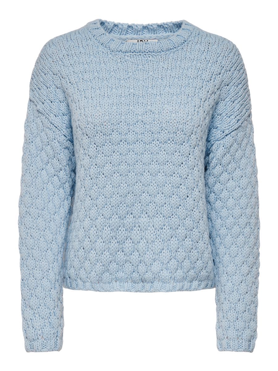 ONLY Struktur- Strickpullover Damen Blau günstig online kaufen