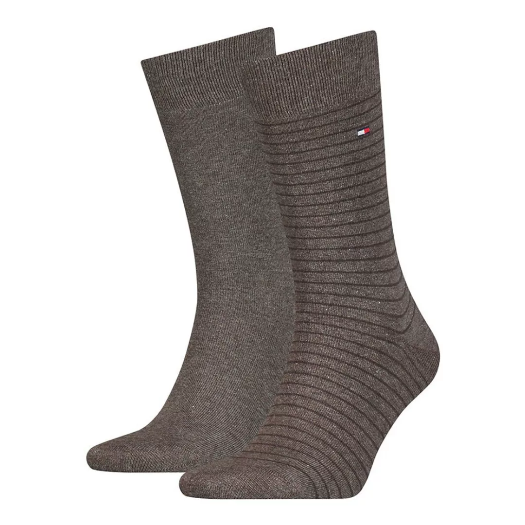 Tommy Hilfiger Small Stripe Classic Socken 2 Paare EU 43-46 Oak günstig online kaufen