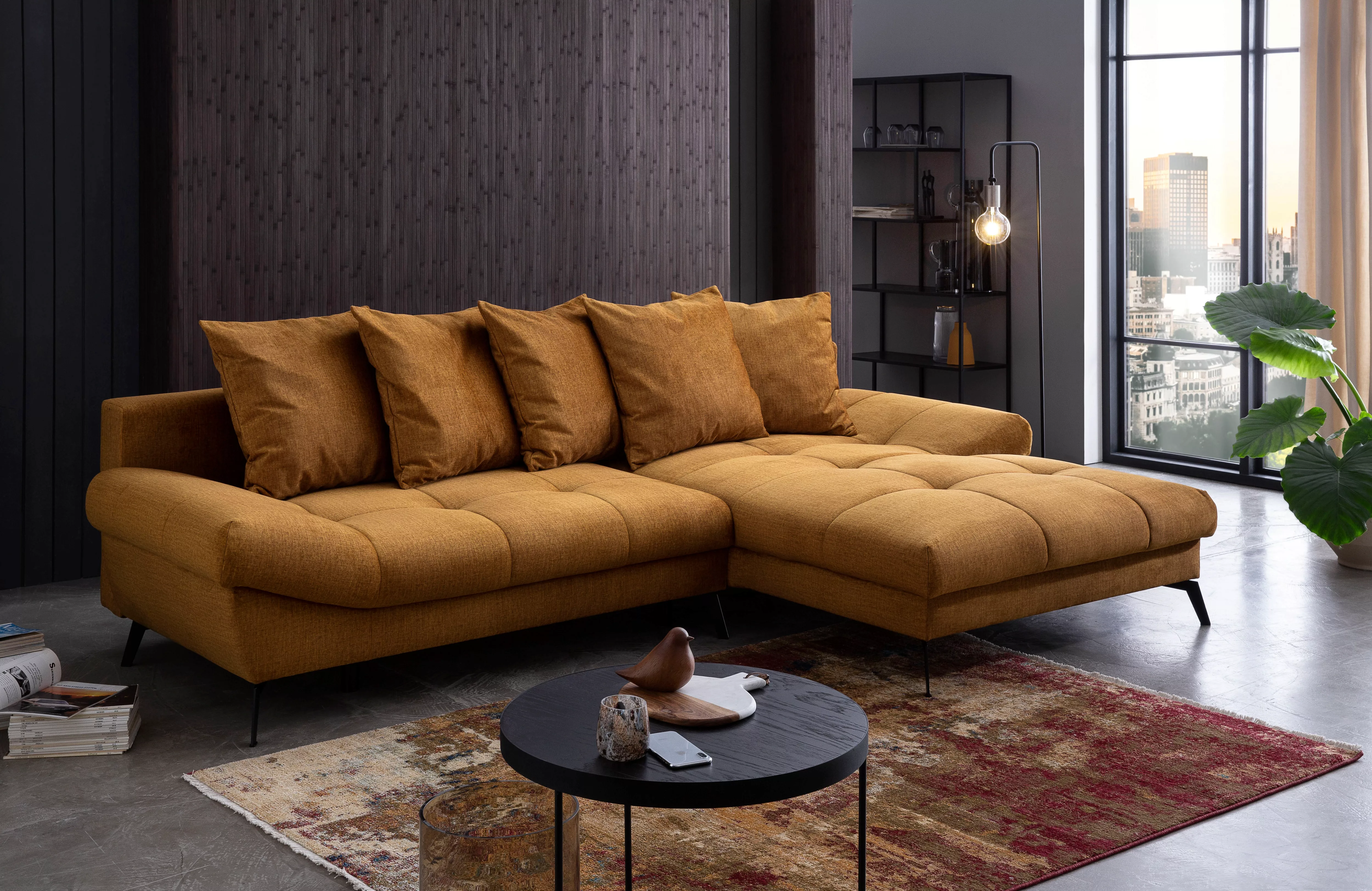 exxpo - sofa fashion Ecksofa "Olmedo, L-Form", inklusive Bettfunktion, Bett günstig online kaufen