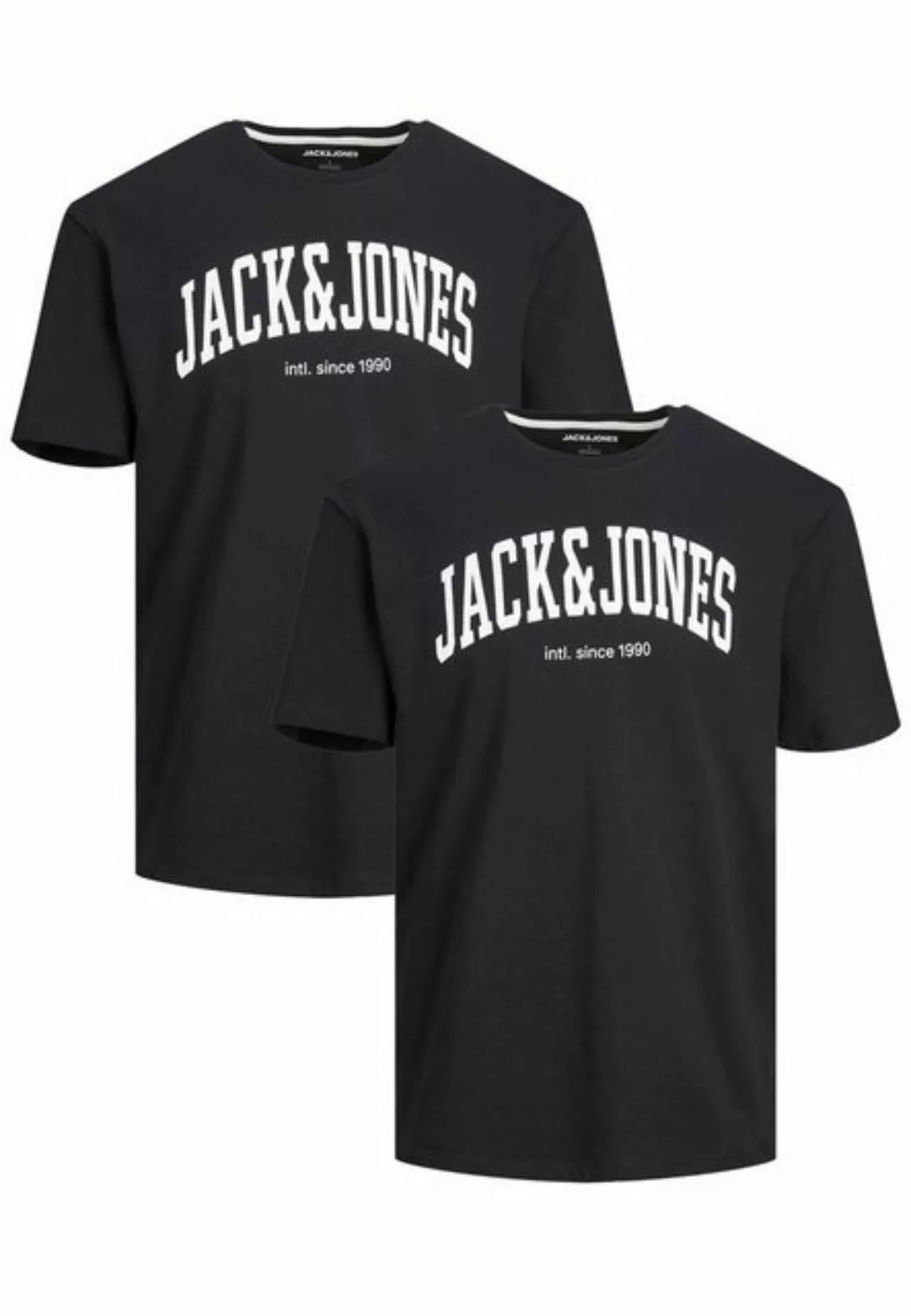 Jack & Jones T-Shirt 2-er Set Logo T-Shirt Kurzarm Basic Shirt JJELOGO (2-t günstig online kaufen